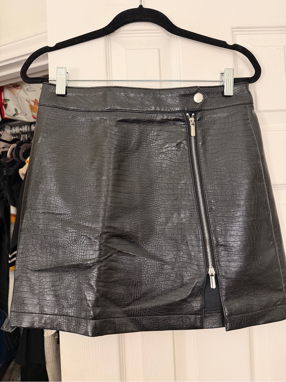 Topshop leather skirt